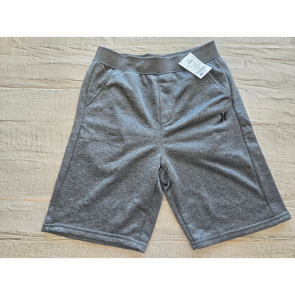 Hurley Shorts Boys Youth Medium Charcoal Gray Athletic Drawstring NWT
